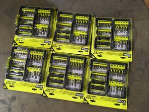 lot 5 image: Lot of RYOBI 40-Piece Impact Drive Bit Set and Socket Customer Returns See Pictures