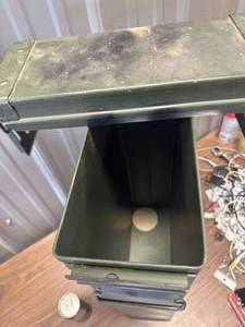 lot 8 image: Metal Ammo Can 23 Inches Tall