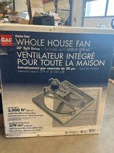 lot 87 image: New in Box Whole House Fan 6000 CFM