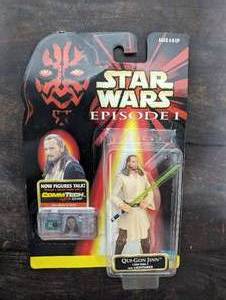 lot 29 image: Star Wars Episode I Qui-Gon Jinn Action Figure From 1998