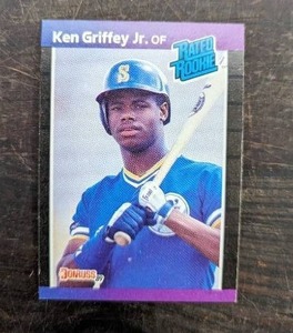 lot 32 image: 1989 Donruss Ken Griffey Jr. Rookie Baseball Card