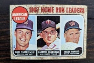 lot 37 image: 1968 Topps Homerun Leaders Ft. Harmon Killebrew Baseball Card
