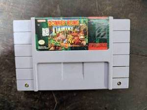 lot 48 image: Donkey Kong Country Super Nintendo Video Game