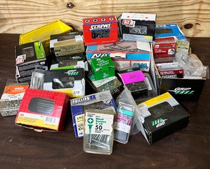 lot 333 image: Boxes and Boxes of Nails and Screws