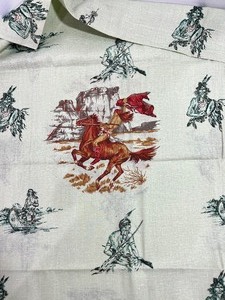 lot 360 image: Vintage SOVEREIGN TEXTILES INC. American Indian Fabric 4.5 Yards