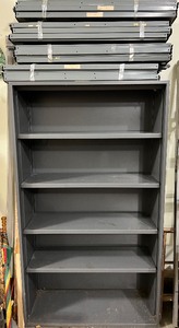lot 362 image: Metal Shelving Unit & 4 Sets of Shelving