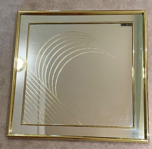 lot 13 image: Vintage Retro RELIABLE MFG CO Diagonal Mirror