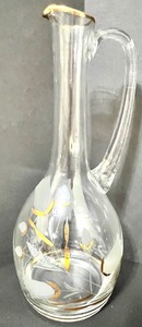 lot 303 image: Mid Century Style Golden Accent Glass Items