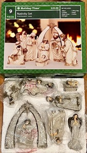 lot 36 image: Christmas Extravaganza Decor, Bags, Ornament, Vintage Tins and more