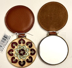 lot 54 image: Mirror, Mirror on the Wall 3 Wall Hanging Mirrors with 2 Pocket  Purse Mirrors.