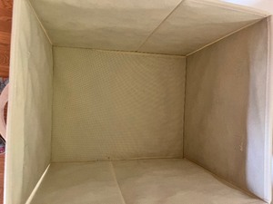 lot 96A image: Set of 3 Canvas Folding Storage Bins
