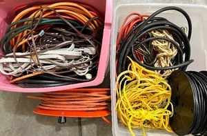 lot 405 image: Electrical Cords, Cable and Rope