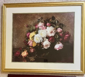 lot 109 image: Pair of Floral Artwork - Signed D. ADAMS