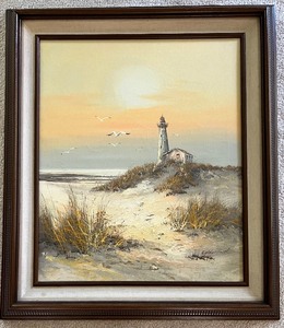 lot 110 image: EDDY FORD Lighthouse Original Art