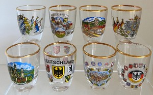 lot 137 image: Set of 8 GERMANY Shot Glasses