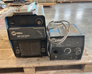 lot 80 image: Miller XMT304 Multiprocess Welder with Wire Feeder