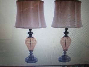 Portsmouth Home Amber Glass 2-Pc. T...