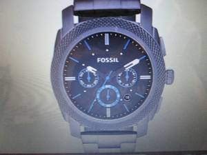 LB-Fossil Mens Machine Smoke Gray ...