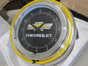 Chevrolet Neon Clock open box, seco...
