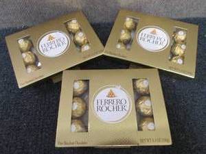 3- 5.3 oz pks Ferrero Rocher Fine H...