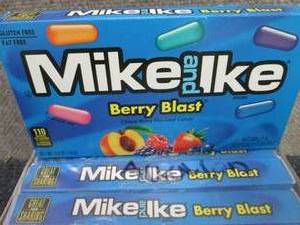 12- 5 oz Boxes Mike & Ike Berry Bla...