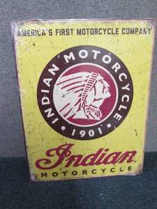 Metal  Indian Motorcycle Sign 16x12...