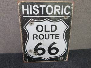 Metal  Route 66 Sign 16x12.5 inches...