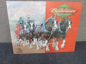 Metal Budweiser Clydesdales Sign 16...