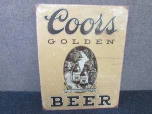 Metal Coors Golden Sign 16x12.5 inc...