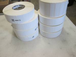 7 Rolls 2x1.25 inch  White Zebra La...