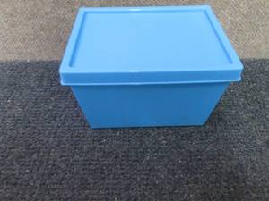 Case of Blue Plastic Snap Lid Boxes...