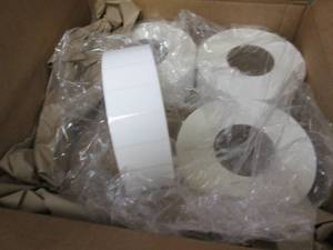 Case of 4 - 5000ct Rolls White Labe...