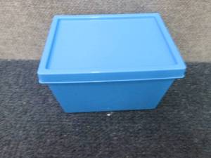 Case of Blue Plastic Snap Lid Boxes...