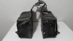 lot 162 image: Motorcycle Leather Saddle Bags