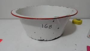 lot 168 image: Vintage Enamelware Bowl