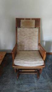 lot 185 image: Wooden Chair Glider