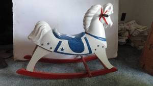 lot 216 image: Vintage rocking horse