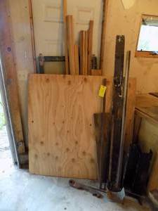lot 35 image: Misc Wood, steel, tube, rerod