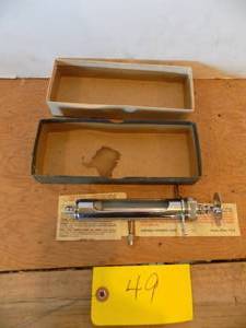 lot 49 image: Stainless steel syringe