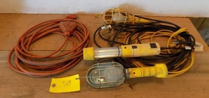 lot 58 image: Extension cord  3 treble lights