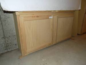 lot 120 image: Wall Cabinet with Oak Fronts and Shelves, No Backs