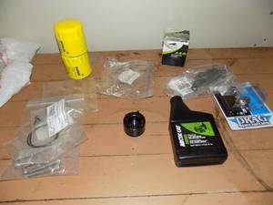 lot 140 image: Kawasaki Brake Pad, Bulb, Socket, Orings Filters