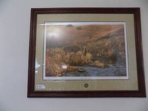 lot 150 image: Clay Bank Bend-   National Wild Turkey Print