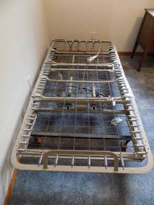 lot 160 image: Hospital bed with controller  adjustable