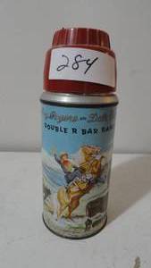 lot 284 image: Vintage Roy Rogers, & Dale Evans kids thermos