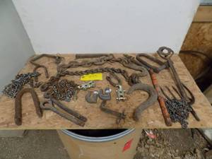 lot 473 image: Misc Chain, Clevis, Shain splicers, Pins