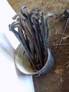 lot 411 image: Dual Tractor wheel connector bolts