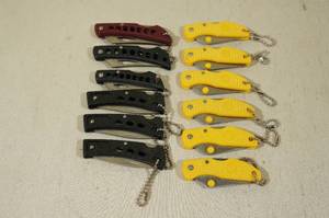 lot 31 image: Assorted Keychain Pocket Knives