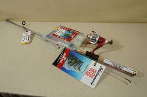 lot 61 image: Shakespeare Catch More Fish Rod & Reel Combo with Tackle