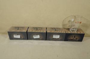 lot 95 image: Pint Glasses with Embedded Bullets - Come and Take It